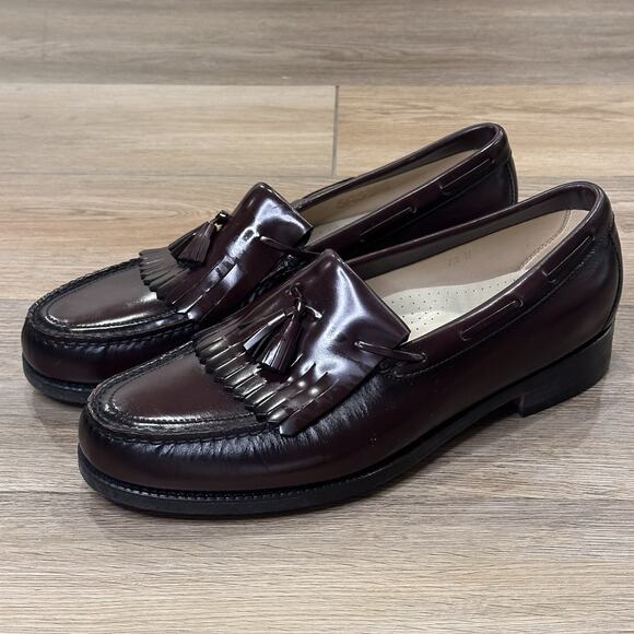 Sas NEW Kiltie Loafer Dress Shoes Brown Moc Toe Tassel Mens 12 Made USA HandSewn main image 10